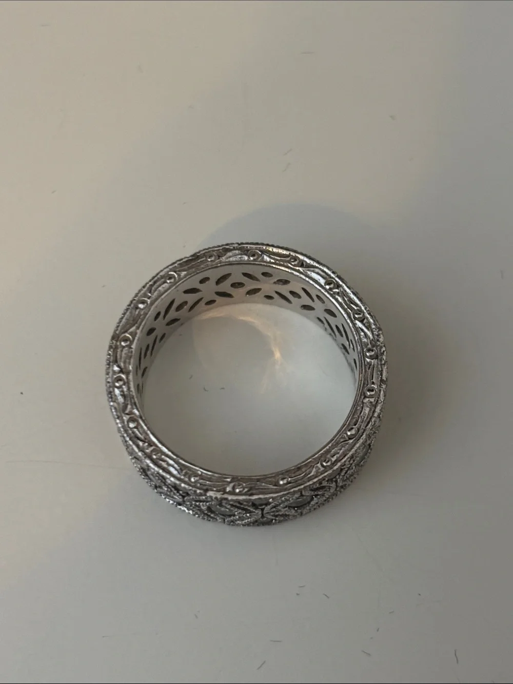 Tacori Eternity Band Ring Wide Filigree